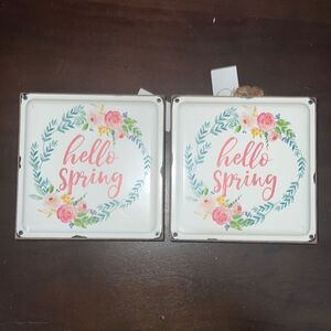 Hello Spring Wall Art Qty 2